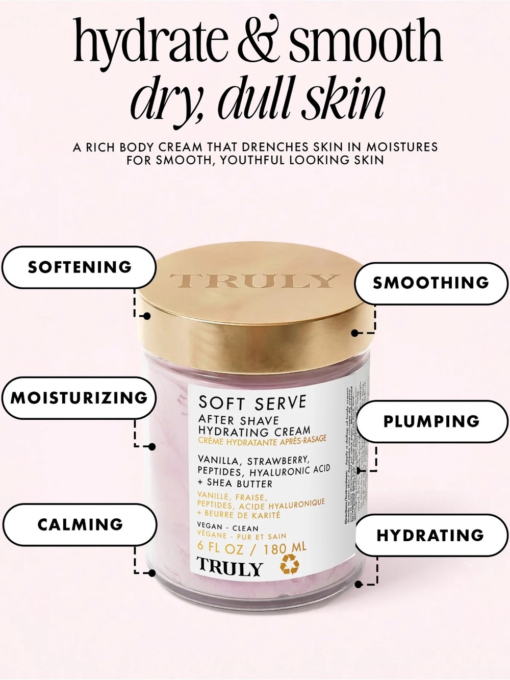 NEW Truly Soft Serve After Shave Hydrating Cream